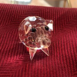 Swarovski crystal piglet